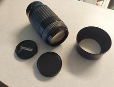 Tamron AF Tele Macro 90-300mm 1:4.5-5.6 Lens W/ Filter Lens Caps Hood -Minolta