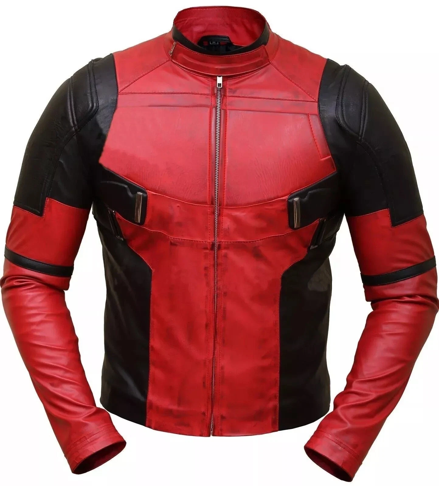 Wade Wilson Deadpool Ryan Reynolds Leather Jacket Men's Biker Cosplay Outfit