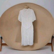 Vintage Gilead White Nightgown G6174 Small And Robe G3473 Medium Peignoir Set
