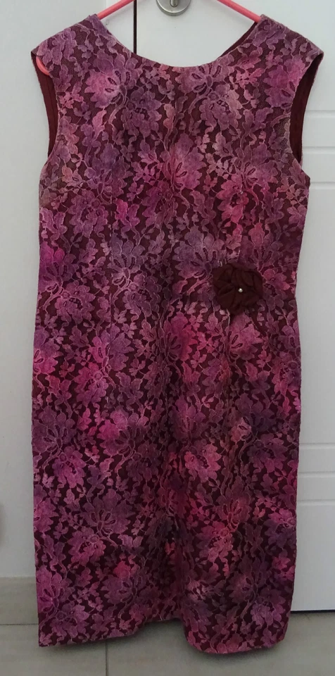 ROBE VINTAGE AUTHENTIQUE FAIT MAIN, T 38 - 40 - Photo 1/3