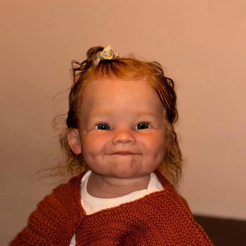 28in Toddler Girl Finished Reborn Baby Doll Rooted Hair Cloth Body Black Skin - Picture 5 of 6