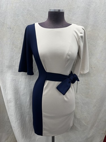 LONDON TIMES DRESS/NEW WITH TAG/RETAIL$129/SIZE 4/LENGTH 37"/STRETCH/BEIGE