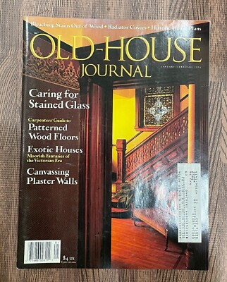 Old House Journal Stained Glass - Patterned Wood Floors - Jan/Feb 1994