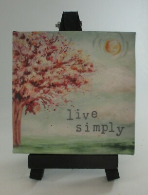 EE4 Live simply COLLECT JOYFUL MOMENTS Canvas Easel Plaque ganz