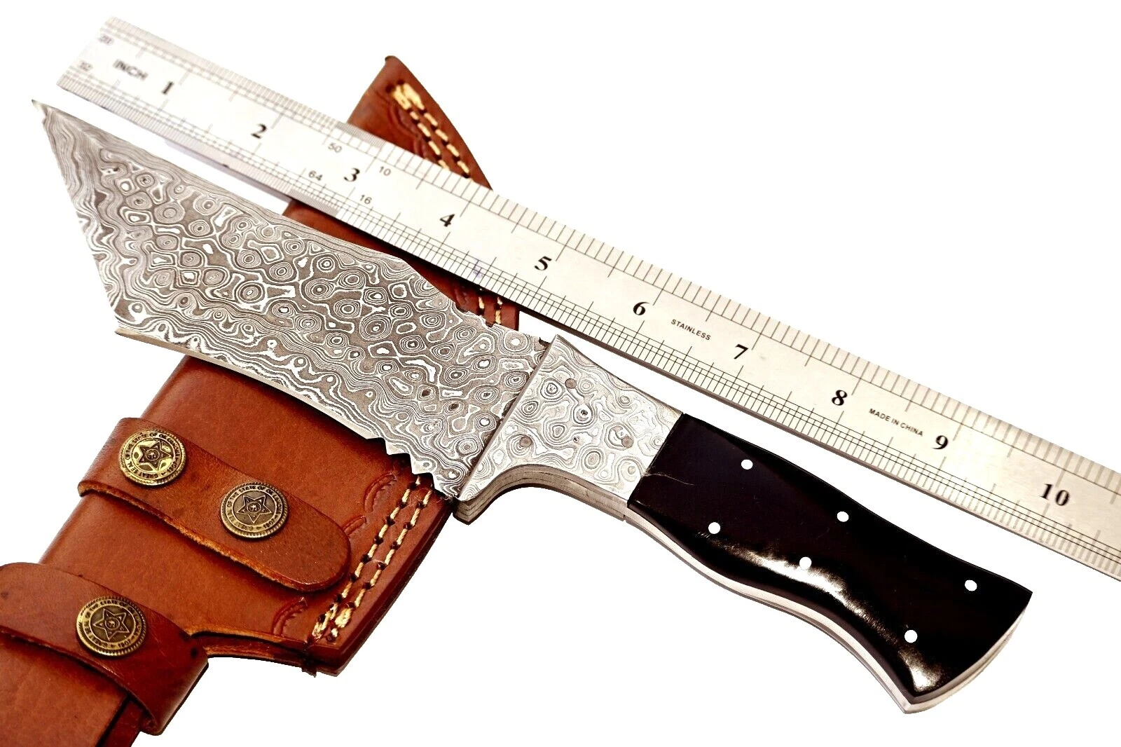 Damascus Tanto Collectible Modern Custom & Handmade Fixed Blade Knives