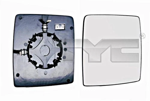 TYC Side Mirror Glass Convex Heated LEFT Fits OPEL Combo Body / Wagon MPV 2001-