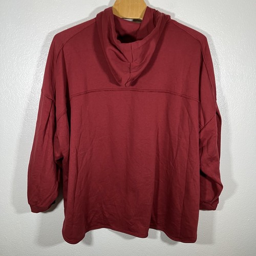 Savage x Fenty Xssential Oversized Hoodie Maroon Pullover Size Unisex 4XL - Picture 2 of 5