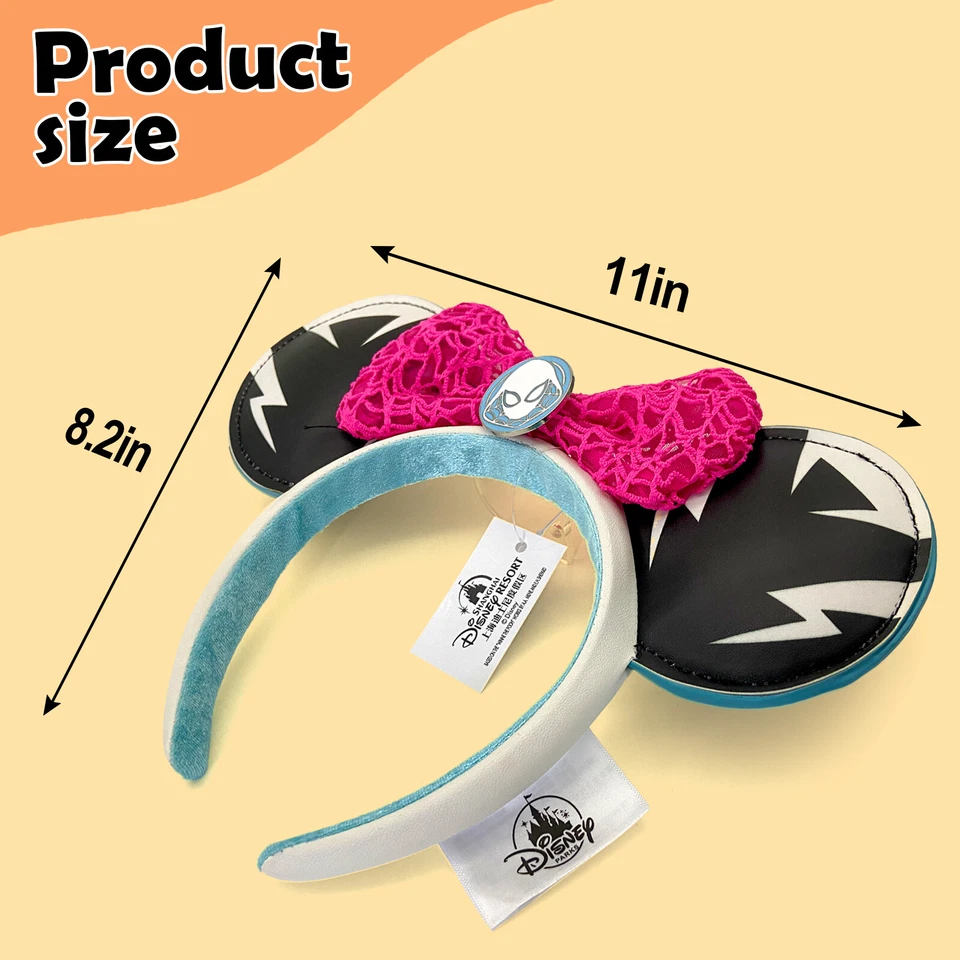 Disneyland's Marvel Spider-Man Spider-Gwen Minnie Mickey уши обруч для волос заколка - Изображение 2 из 4