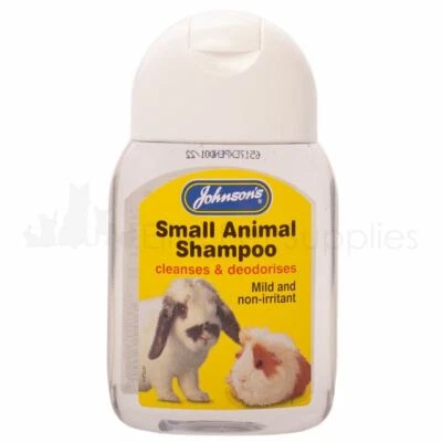 Johnsons Small Animal Shampoo Cleans Deodorises Rabbits Ferrets 125ml