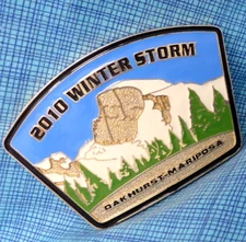 Oakhurst Mariposa Winter Storm 2010 Commemorative Belt Buckle            .MMR941