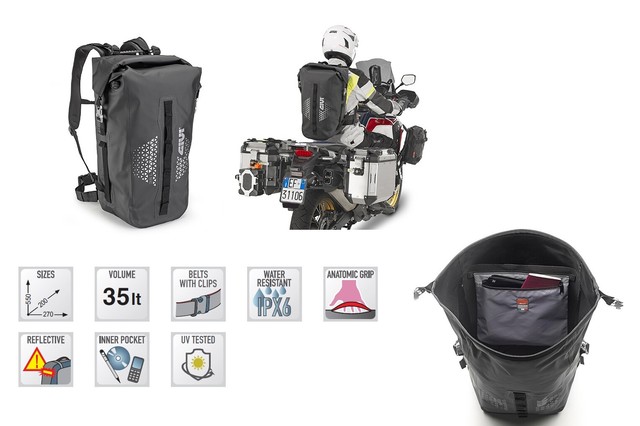 Bolsa Bag Motorrad Givi Ut802 impermeable 35 litros negro Black | Compra  online en eBay