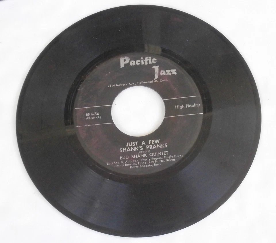 1950's Pacific Jazz CA 45 RPM Record Lot Bud Shank Chet Baker Chico Hamilton +! Foto 3 de 4