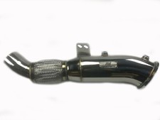 STAINLESS STEEL DECAT EXHAUST DOWNPIPE FOR BMW 140i 240i M140i 440i 740i