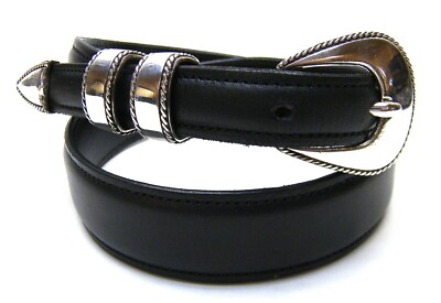 RDM Sterling Santa Fe Belt RDM Sterling Silver 14K Gold ✔️Belt Buckle 35-36-1.25-1”nu  main image 2