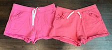 Girls Carter's Pink Ruffle 100 Cotton Summer Shorts EUC Lot M Medium 10 12