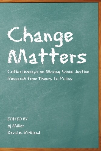 Thumbnail - Sj Miller Change Matters (taschenbuch) Critical Qualitative Research