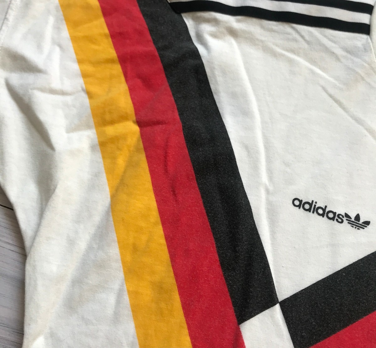 Germany Football Soccer 90's Jersey Trikot cotton 1990 Adidas size