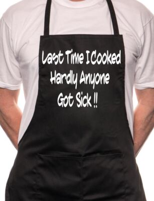 Niemand wurde krank, wenn ich koche Vatertag lustige BBQ Kochen Neuheit Schürze