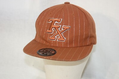 TEXAS ball cap SIZE 7 1/4 USED/GOOD orange TRUCKER HAT