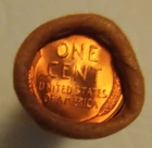 1957-D UNCIRCULATED RED LINCOLN CENTS BANK ROLL