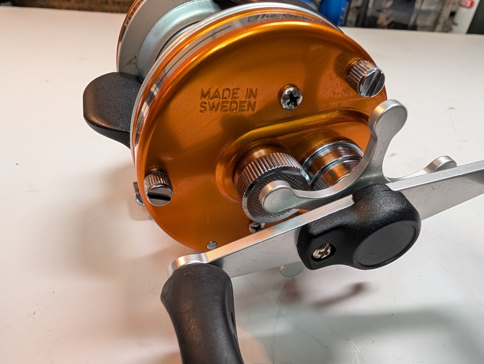 Abu Garcia Ambassadeur 5600CL Sunset Orange Rocket Fishing Reel