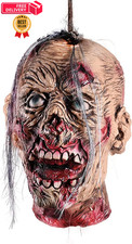 Halloween Decoration Props, Hanging Life-Size, 01-bloody Latex Zombie Head