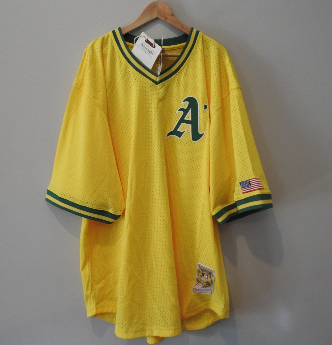 Mitchell & Ness Oakland A's #33 Baseball Jersey New Mens Big & Tall Sizes