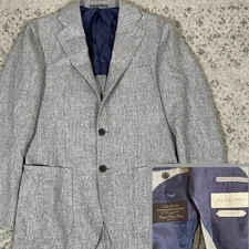 SuitSupply Havana Pleated HL Vitale Barberis Canonico Wool Blazer Mens Slim 36R