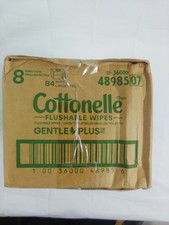 Cottonelle GentlePlus Flushable Wet Wipes with Aloe  Vitamin E, 8 Flip-Top Pack