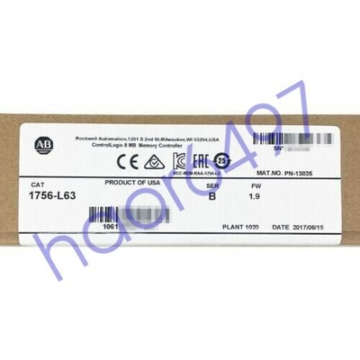 1756-L63 / B ControlLogix 8 MB Memory Controller New Factory Sealed 1PCS