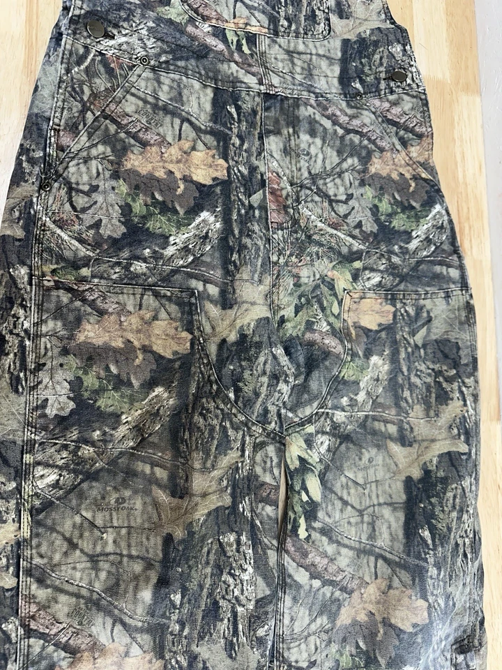 Carhartt Camo Overalls Bibs Double Knee Kids 14 Mossy Oak Break Up Country - Image 3 of 4