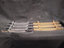 5" Silver and Brass Colored Drawer Pulls Handle Knob with 3" mount lot of 7 NOS