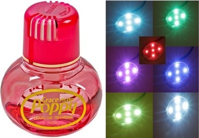 Poppy Lufterfrischer Duft Erdbeere LED Multicolor Beleuchtung 12V 24V LKW Auto