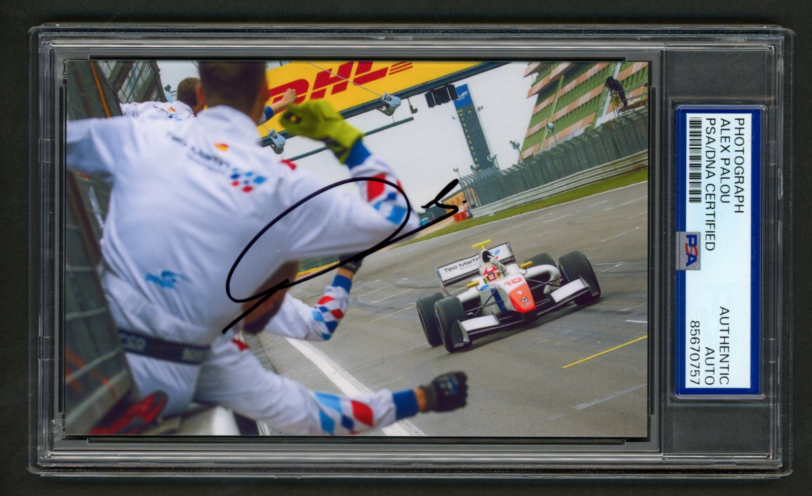Alex Palou Signed Photo (PSA) World Series Formula V8 3.5 Finish Line Win Racing