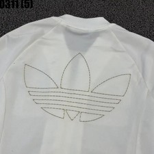 Adidas White/Gold Triple Stripes Track Jacket Size 100