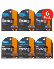 6 Schick Hydro Skin Comfort Stubble Eraser Razor Refills 24 Cartridges (6 PACK) 3.17 per gallon