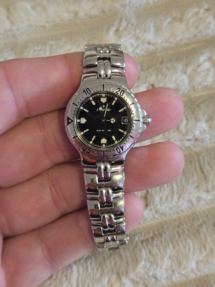 Movado Series800 Women’s Dive Watch84E1831 Stainless Black Dial 200M SwissQuartz - Image 2 of 4