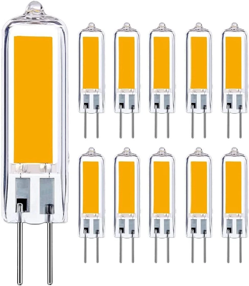 1/5/10xG4 LED 3W Bulb Glass Pen Base Lamp 3W = 40W G4 COB Dimmable 220V - Image 2 of 4