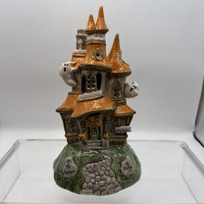 Blue Sky Clayworks Howling Hills Hotel Candle House Tealight Holder Halloween