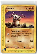 Pokemon Cubone 72/147 Aquapolis Common e-Card 2003 English WOTC Vintage DMG