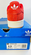 adidas Campus 00s Scarlet Gum Red/White Suede Low Top Lace-Up Sneakers H03474