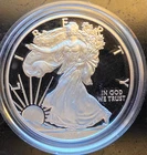 2017-W American Eagle Proof Vtg Box & COA Bullion-0.999 Silver 1 Oz Art Coin