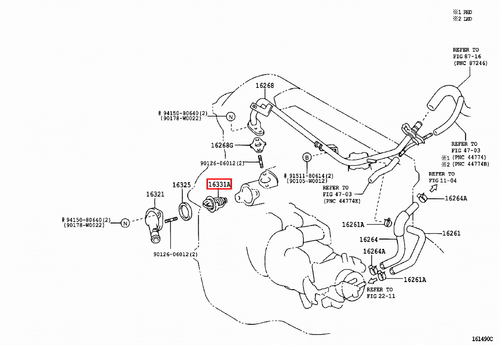 Genuine Camry MCV36 MCV31 Celica ZZT231 ZZT230 3.3 3.0 1.8 Thermostat - Picture 20 of 20