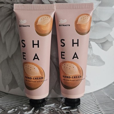 Boots Extracts X2 Shea Handcreme je 30ml mit Sheabutter & natürlichem Öl Neu