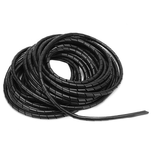 Spiraldraht-Wrap-Kabel Flexibles Kabel-Organizer-Management Schwarz Φ8mm - Photo 14/22