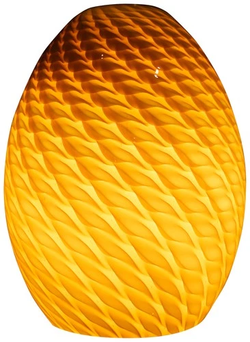 Access Lighting 23123 Amber Fire Bird Firebird Ostrich Glass Shade - Picture 7 of 12
