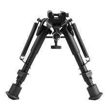 Adjustable 6-9" Sniper Hunting Rifle Bipod Sling Shooting Mount Stand Adapter d