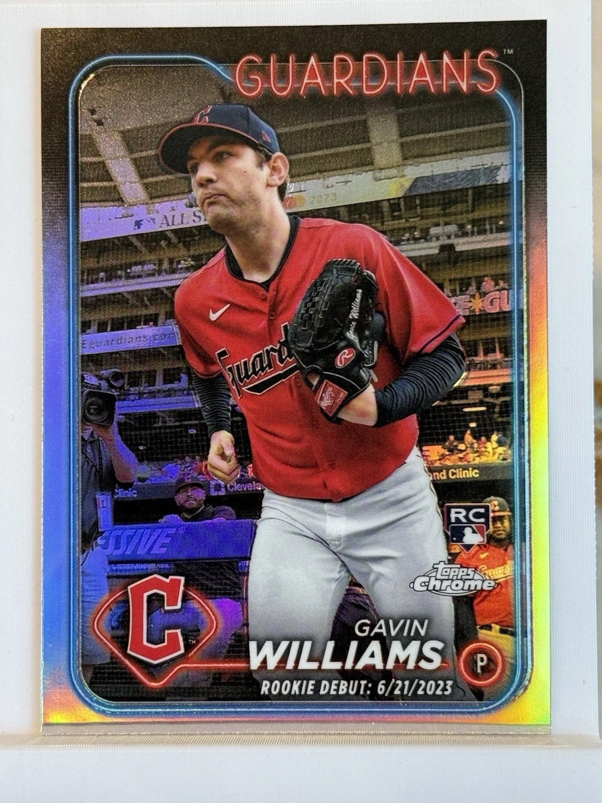 2024 Topps Chrome Update #USC77 Gavin Williams RC Rookie Debut Refractor