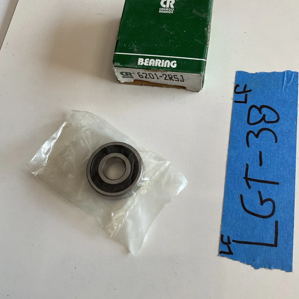 Rodamiento alternador SKF/Chicago cuero crudo 6201-2RSJ sellado alta velocidad OEM Foto 3 de 4