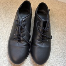 So Danca Black Lace Up Tap Shoes Womens Size 7.5W TA05 Torrin